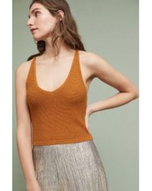 Anthropologie Cropped Sweater Tank by Moth