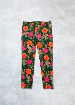 Pantalons à fleurs