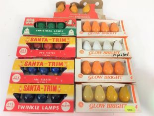 Christmas Tree Light Bulb Lamp Vtg Lot 39 Santa Trim Twinkle Lamp C 7 1/2 Japan  | eBay