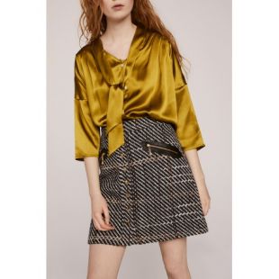 jupe trapèze en laine