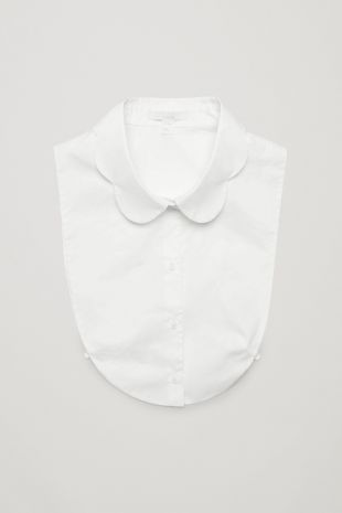 COS Mock Shirt with Scallop Colla