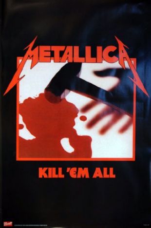 Metallica Poster Kill 'Em All Rare Hot New 24 x 36