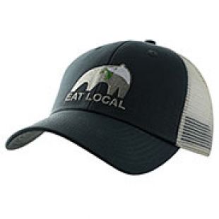 Eat Local Trucker forge grey