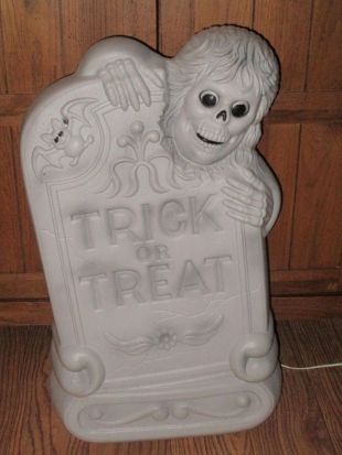 Halloween Tombstone Gravestone Zombie Skeleton Blow Mold Trick or Treat  | eBay