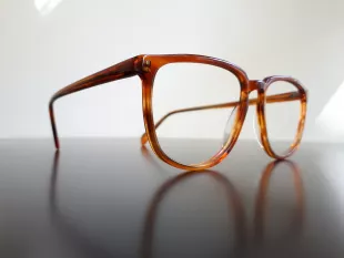 AC8 eyeglasses brown oversize shaped men glasses