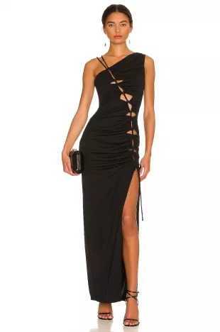 Prisha One Shoulder Gown