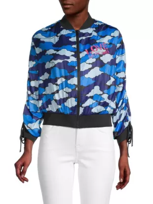 Camicia Print Bomber Jacket