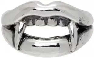 Yohji Yamamoto Bague argentée Vampire Fang