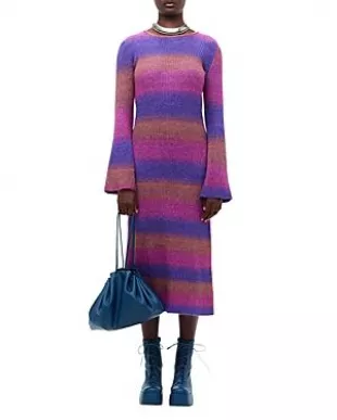 below knee length dresses online Maggy London Horn Short Sleeve Midi A-Line Dress