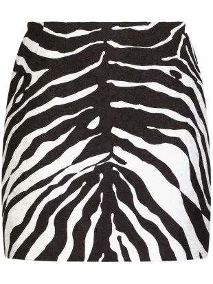 Brocade Zebra Skirt