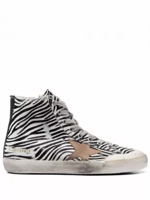 Zebra High Top Sneakers
