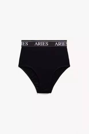 Aries Black Sheer Underwear with Aries Arise Waistband worn by Rue Bennett  (Zendaya) as seen in Euphoria (S02E03)