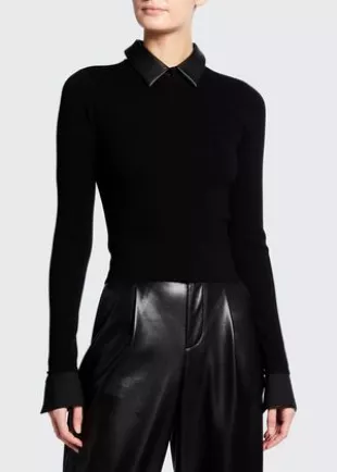 Dory Fitted Pullover with Collar