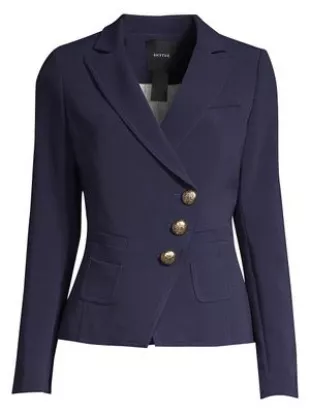 Smythe - Asymmetrical Wrap Blazer