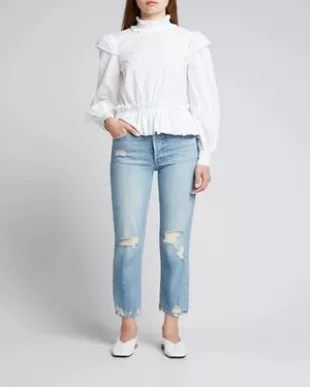 The Tomcat High-Rise Distressed Jeans