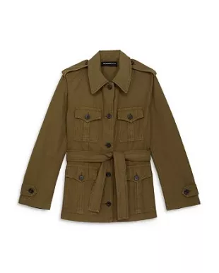 Buttoned Pocket Khaki Jacket
