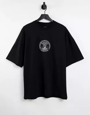 T-shirt ultra oversize à imprimé Michigan