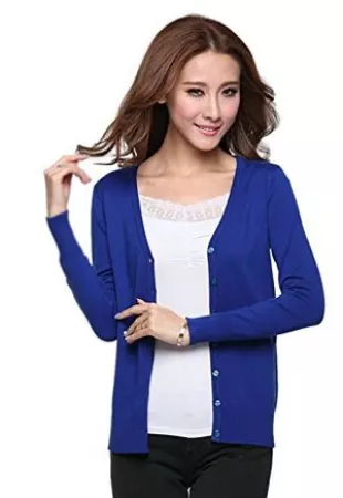 Knit Outwear Autumn Cardigan Sweater, Dark Blue