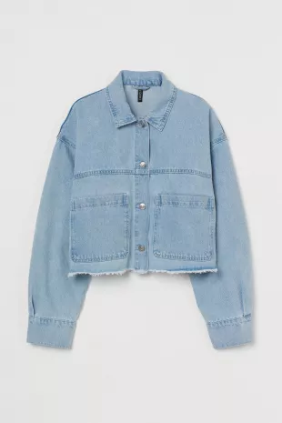 H&M - Cropped Denim Jacket