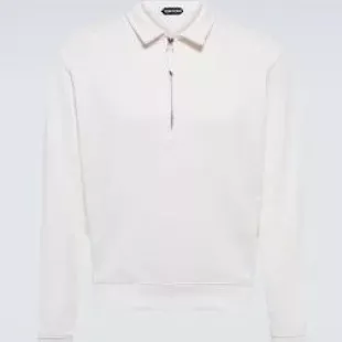 LONG SLEEVE ZIP POLO SHIRT