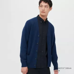 Premium Lambswool V Neck Cardigan