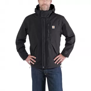 Men's Shoreline Jacket Waterproof Breathable Nylon Black Large