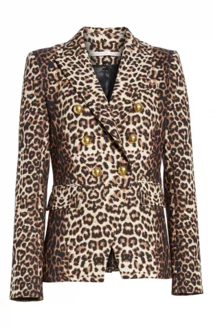 Veronica Beard - Miller Leopard Print Dickey Jacket