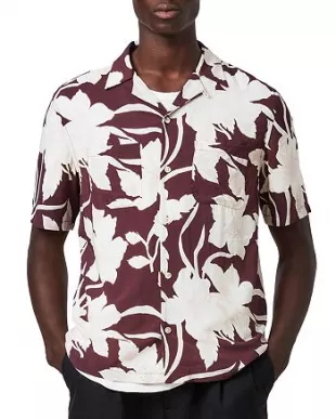 Jardin Floral Print Relaxed Fit Camp Shirt