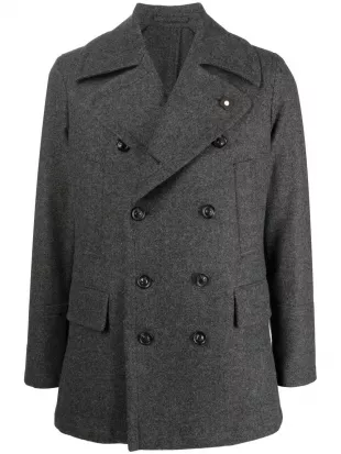 lardini - Buttoned Double Breasted Coat