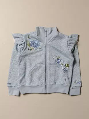 Sweatshirt With Floral Embroidery