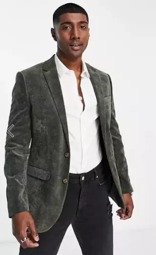 Topman shop velvet jacket