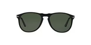 PO9649S Aviator Sunglasses, Black/Crystal Green
