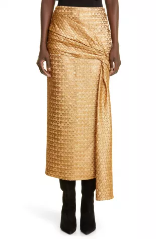 Estuary Explorers Metallic Midi Skirt