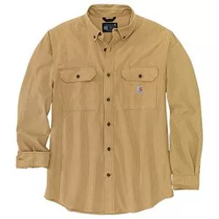 Men's Loose Fit Midweight Chambray Long-Sleeve Shirt