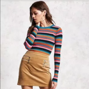 Multicoloured Striped Pullover