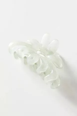 Light Green Flower Claw Clip