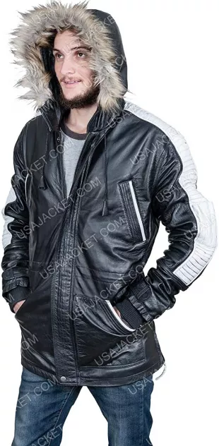 Men's Windproof Softshell Warm Snowboarding Parka Hooded Winter Jacket for Men