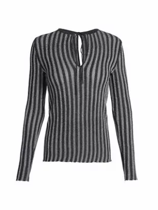 Everyday Pleats Striped Top