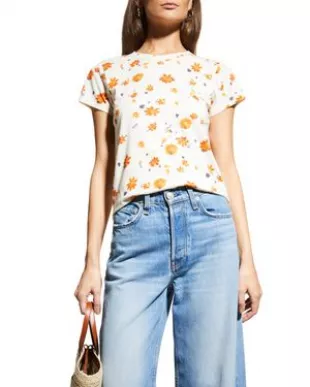Organic Cotton Floral Crewneck Tee