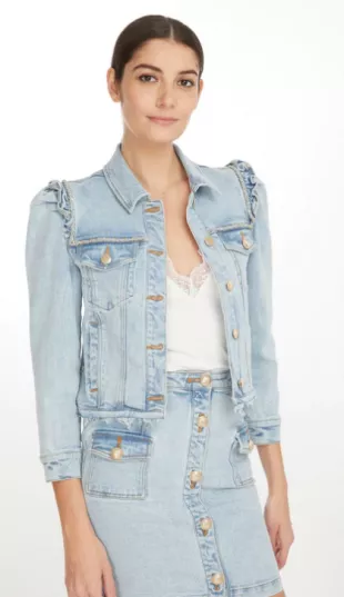 Generation Love Ivana Chain Denim Jacket worn by Ana Campos (Amanda Paige  Philipson) as seen in Law & Order: Special Victims Unit (S24E07) | Spotern