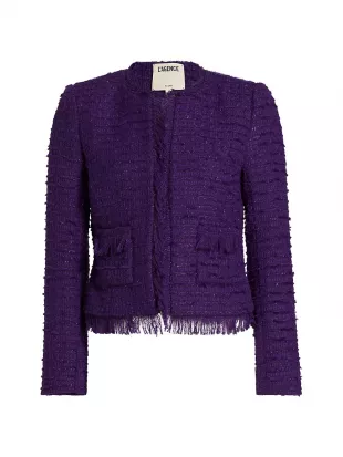 L'agence - Angelina Sequin Tweed Jacket