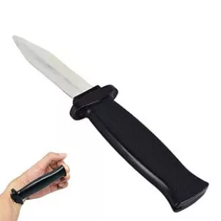 Lot De 3 Couteaux Jouets Rétractables - Lame En Plastique Qui Disparaît - Pour Halloween, Farces, Spectacle, Cosplay - 18 Cm