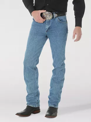 Prenium Performance Cowboy Cut Slim Fit Jean in Stonewash