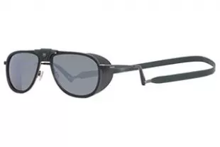 Glacier VL2112 0002 Sunglasses Men's Black-Green/Pure Grey-Silver Flash