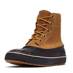 Sorel Cheyanne Metro Lace WP Boot — Elk, Black — Waterproof Leather Sneaker Boot — Size 15