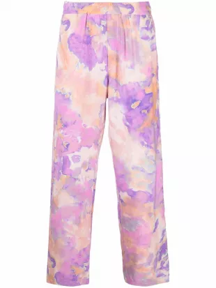 msgm - Tie Dye Print Sweatpants