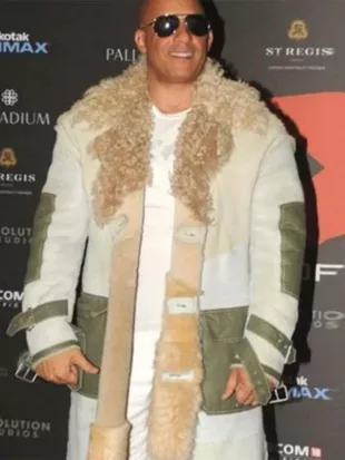 xXx Movie Premiere Vin Diesel Fur Winter Coat