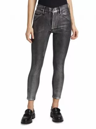 Le High Coated Skinny Crop Jeans