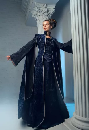 Padme Amidala Star Saga inspired cosplay senate gown