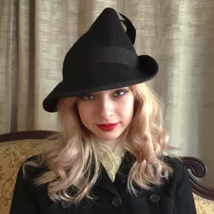 Vintage ladies witch hat